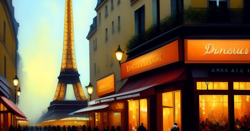 شهر پاریس برج ایفل با هوش مصنوعی
