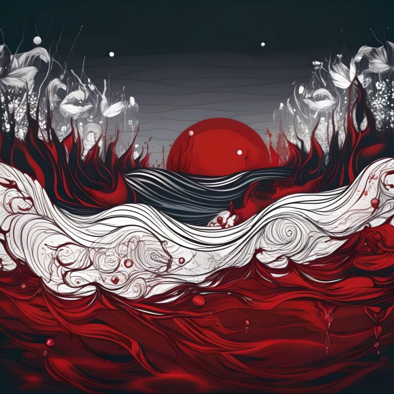 تعبیر دیدن خواب خون با هوش مصنوعی